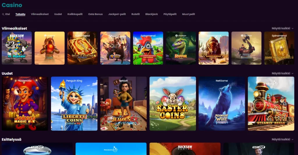 Boom Casino Suomi peliä